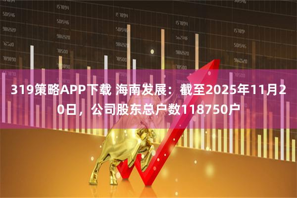 319策略APP下载 海南发展：截至2025年11月20日，公司股东总户数118750户