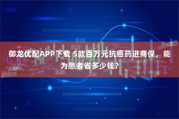 御龙优配APP下载 5款百万元抗癌药进商保,能为患者省多少钱?